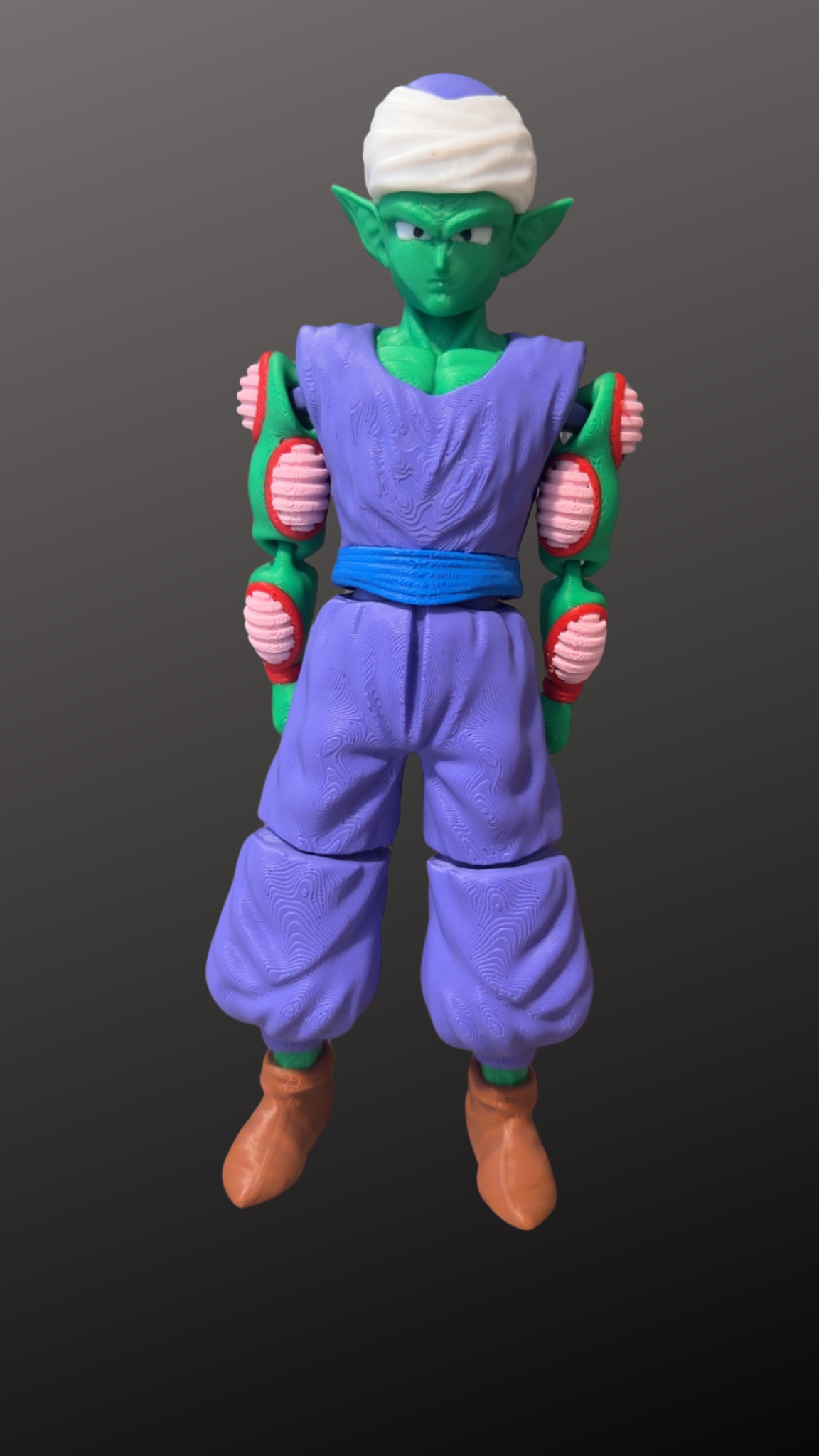 Green Anime Warrior – Articulated 3D Printed Figure