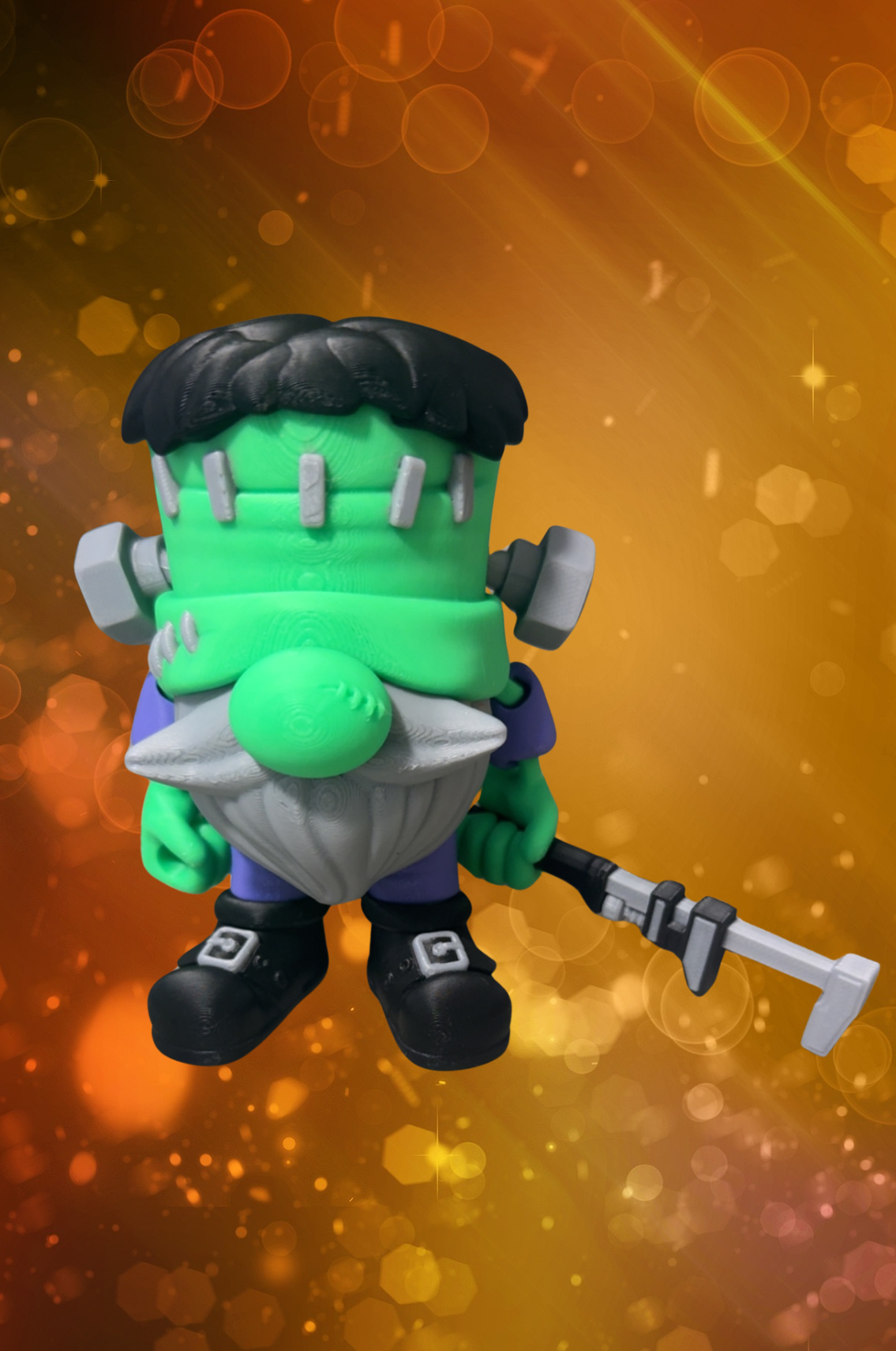 Frankenstein Gnome with axe