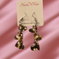 Beautiful heart trio dangle earrings
