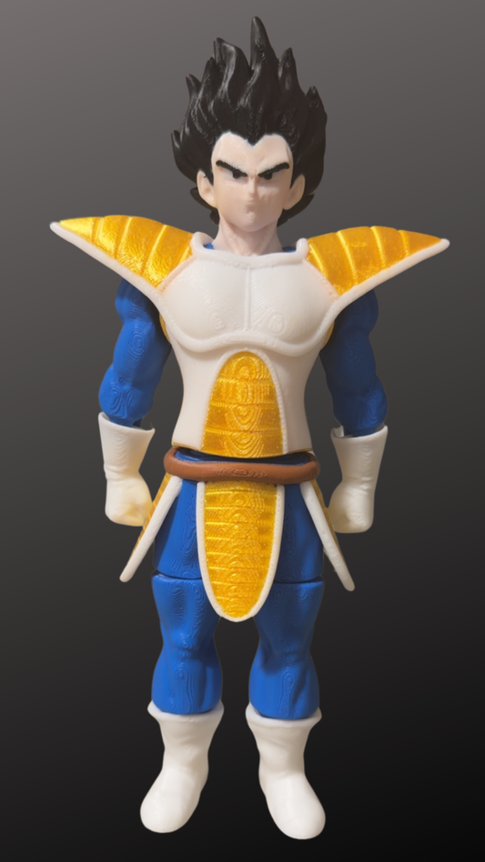 Anime Warrior in Battle Armor – Articulated 3D Printed Figure