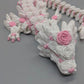Rose Dragon with Clicker Tail – Articulated 3D Printed Figure
