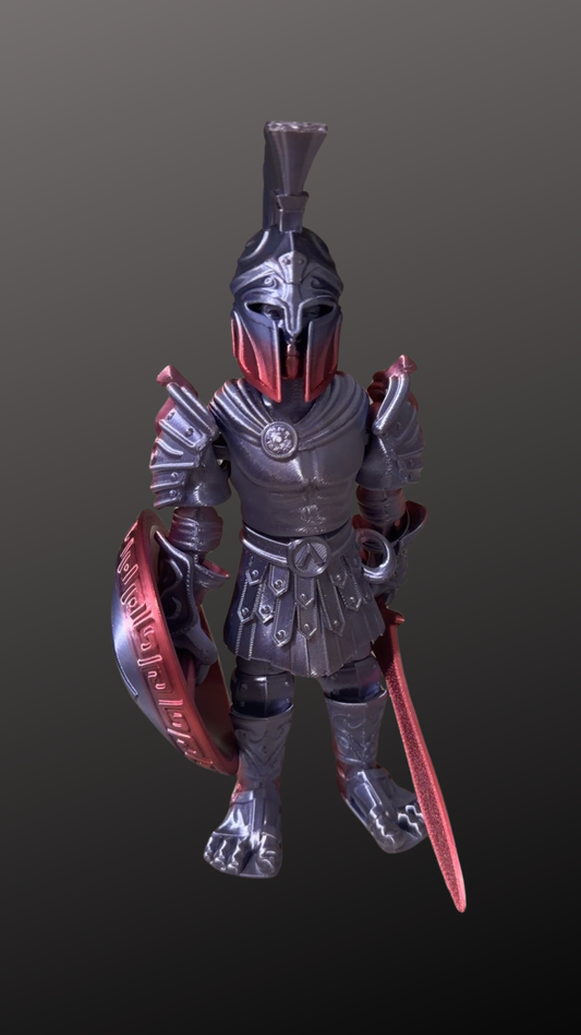 Spartan Warrior – Articulated 3D Printed Figure