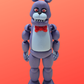 Purple Bunny Horror Animatronic – Articulated 3D Printed Figure