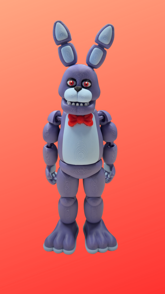 Purple Bunny Horror Animatronic – Articulated 3D Printed Figure