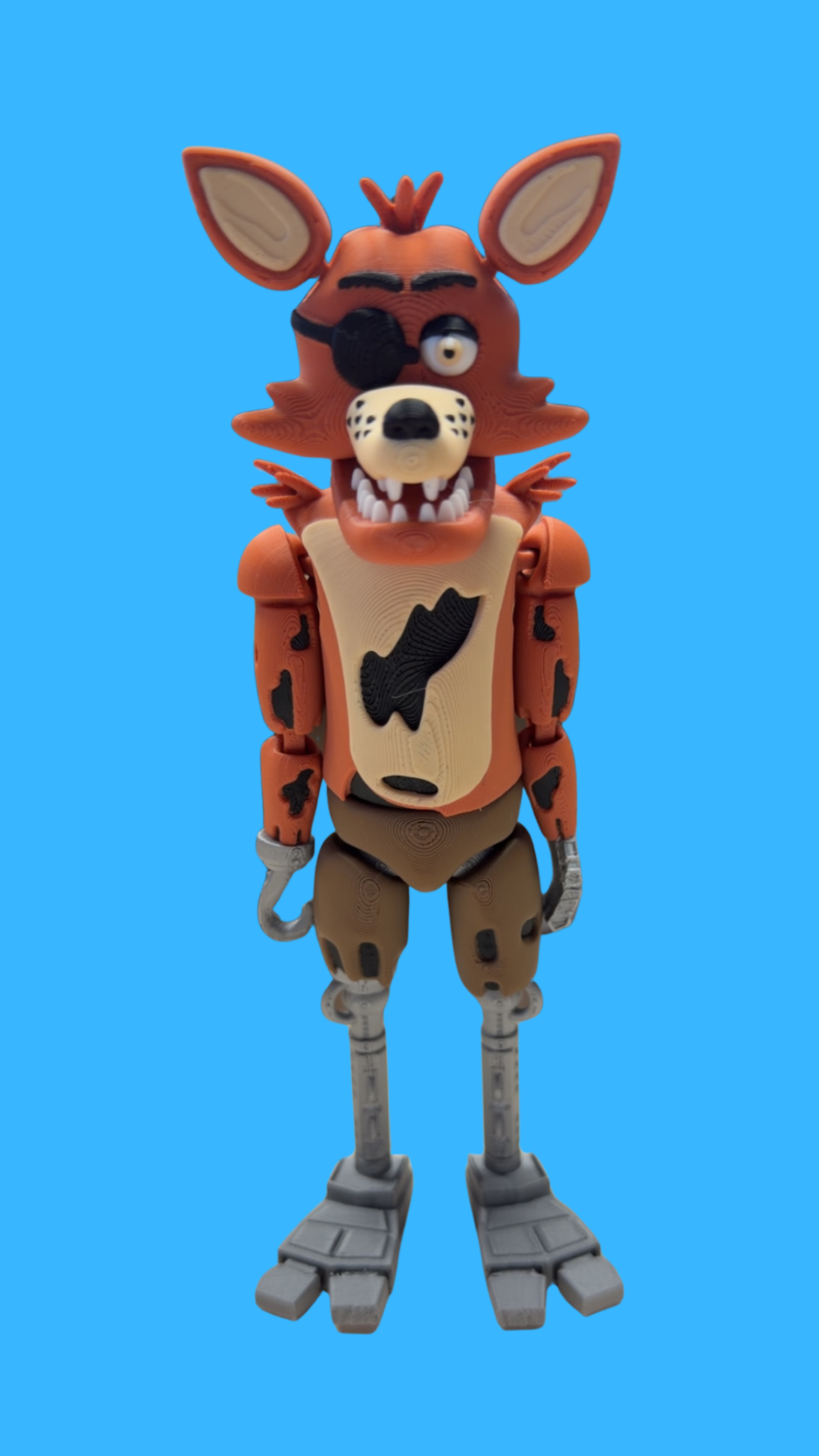 Pirate Fox Horror Animatronic – Articulated 3D Printed Figure