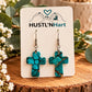 Turquoise Cross Earrings