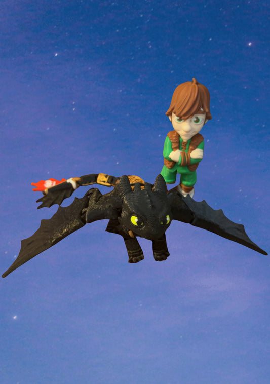 Toothless and Hiccup Set