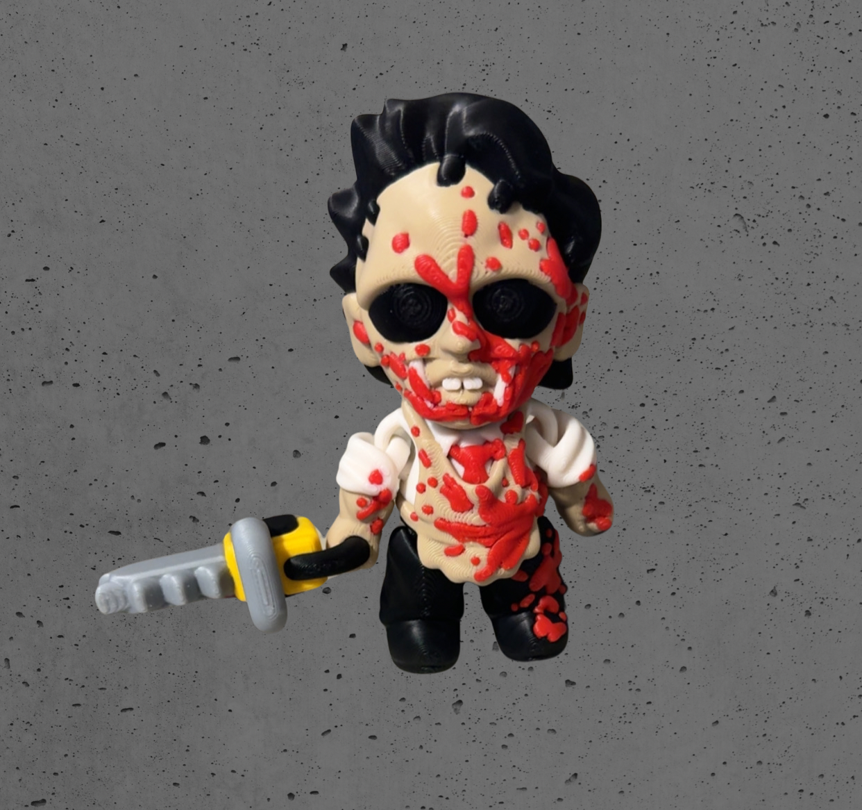 Leather face with accessory
