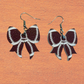 Football Bow Earrings