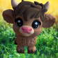 3D Highland Cow