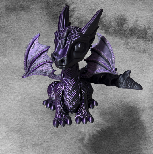 Purple/Black dual color dragon