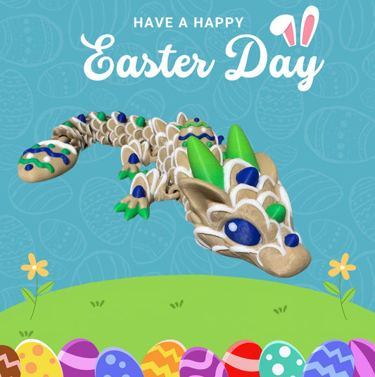 Easter Egg Cookie Dragon