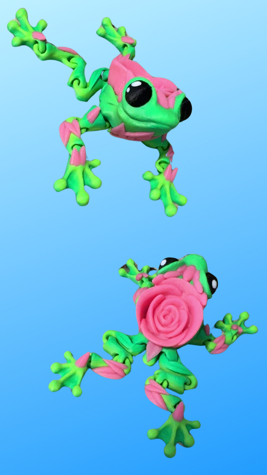 Cute Rose Frog