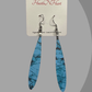 Turquoise Pattern Drop Earrings