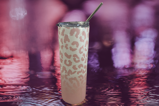 Cheetah Pink Ombre Tumbler